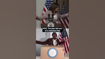 Thumbnail of POV: You just fell out of a coconut tree 😂 #KamalaHarris
