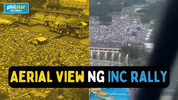Aerial view ng Iglesia ni Cristo peace rally Day 2