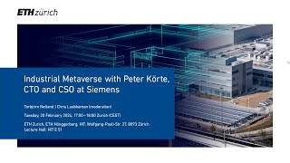 Global Lecture: Industrial Metaverse with Peter Körte