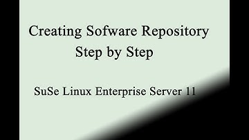 Creating local software repository in suse linux