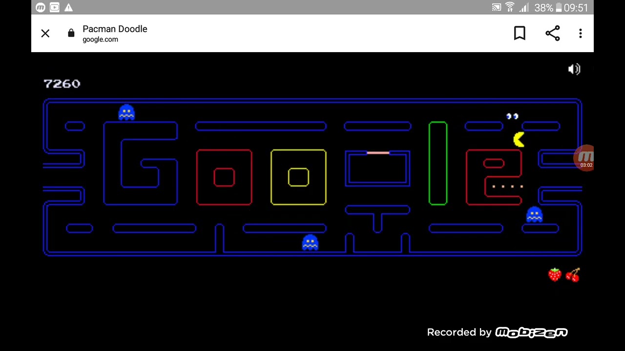 pac man site Google