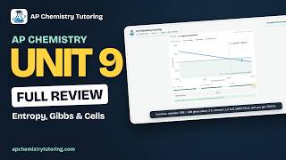 AP Chemistry Unit 9 Full Review: Entropy, Gibbs Energy & Electrochemistry (with Simulations)