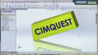 Options Enhancements 2 Minute Tuesday - What's New in SolidWorks 2013 by Cimquest