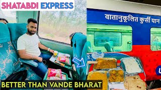 Bengaluru To Chennai Central Shatabdi Express AC Chair Car Journey|| IRCTC FOOD|| Indian railways