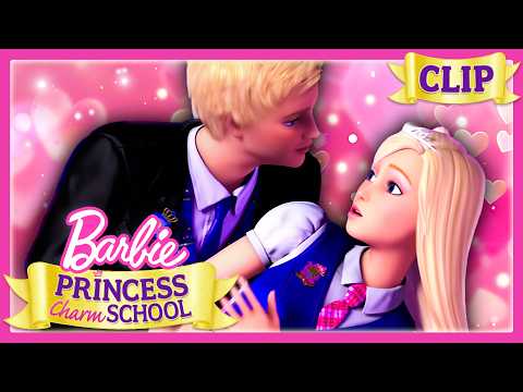 Barbie Meets Her Prince Charming | Barbie: Princess Charm School | Clip