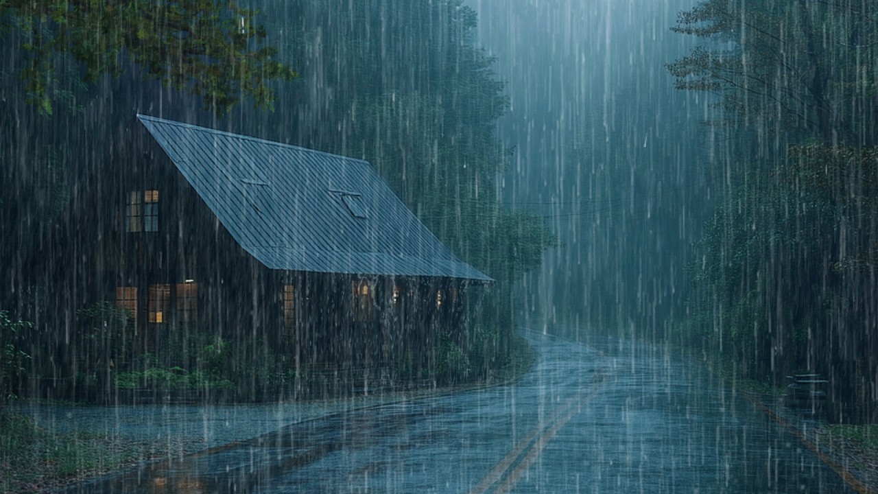 Rain Sounds for Sleeping – Heavy Rain and Thunder for Mental Health & Insomnia Relief