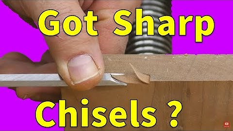 How To Sharpen Chisels By Hand - Like a Pro !