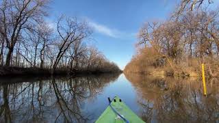 Kayaking Hennepin feeder canal: bridge 46 to 47 buell rd to riverdale rockfalls il