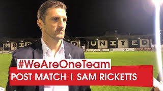 WATCH | Sam Ricketts after Maidenhead United