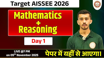 Sainik School Entrance Exam Class 6 | Maths + Reasoning | Sainik School Online Coaching