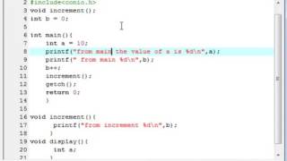 28   Variable Scope in C Programming Language Video Tutorials
