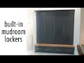 DIY Built-In Mudroom Lockers