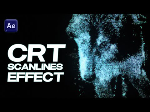 How to Make a CRT Scanlines Effect in After Effects