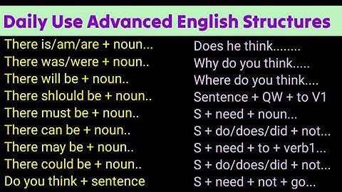 Advanced English Structures।English Speaking Course। English @engmania