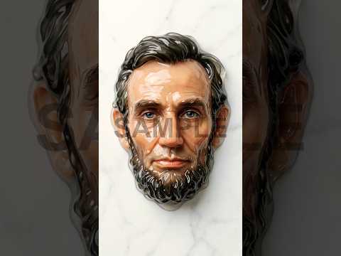 Satisfying 3D Lincoln Art #shorts