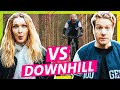 Krasser Sturz beim Downhill! Ari vs. Marc auf dem Mountainbike || Das schaffst du nie!