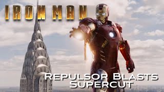 Iron Man Repulsor Blasts Supercut [Iron man - Age of Ultron]