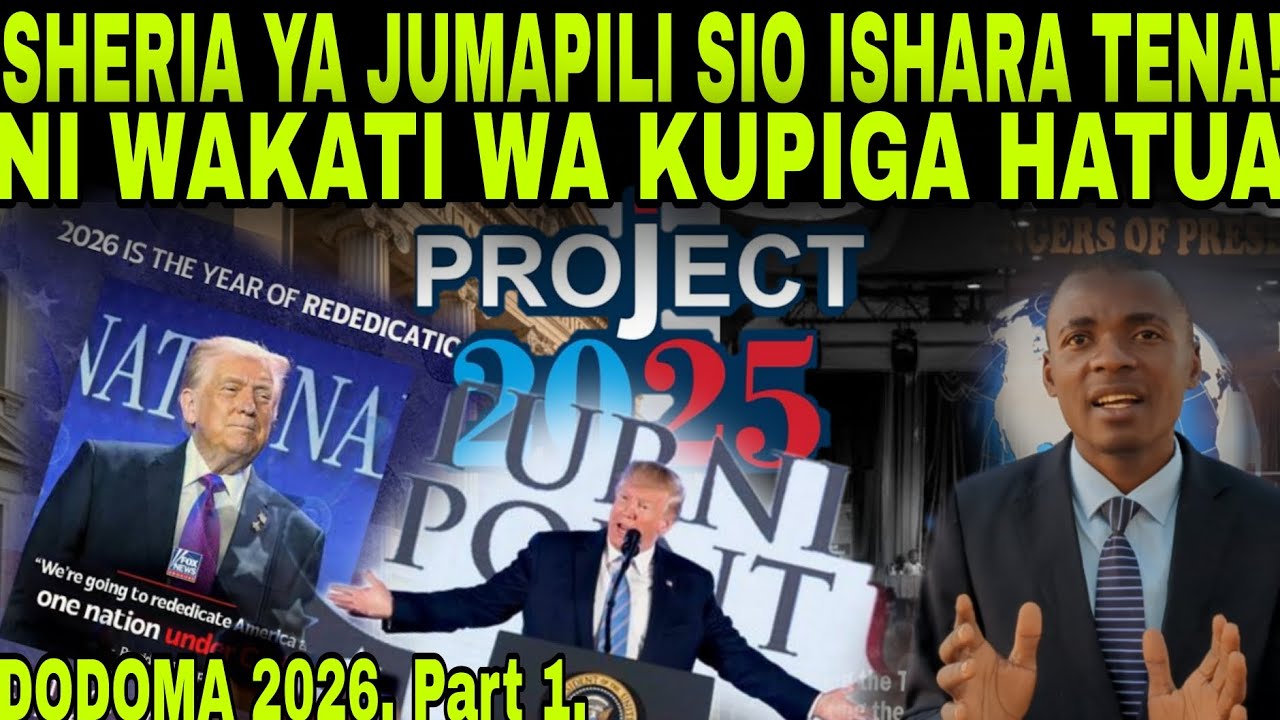 Sheria Ya Jumapili Sio Ishara Tena⏩Ni Wakati Wa Kupiga Hatua⏩Uamsho na Utauwa Wa Kweli.