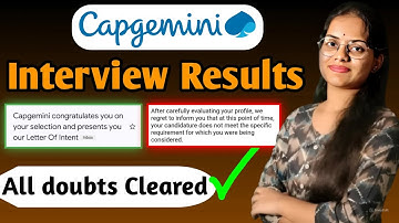 Capgemini Interviewresultaten 2024 | Exceller | LOI-, afwijzings- en selectiemails | @learnwithanu31