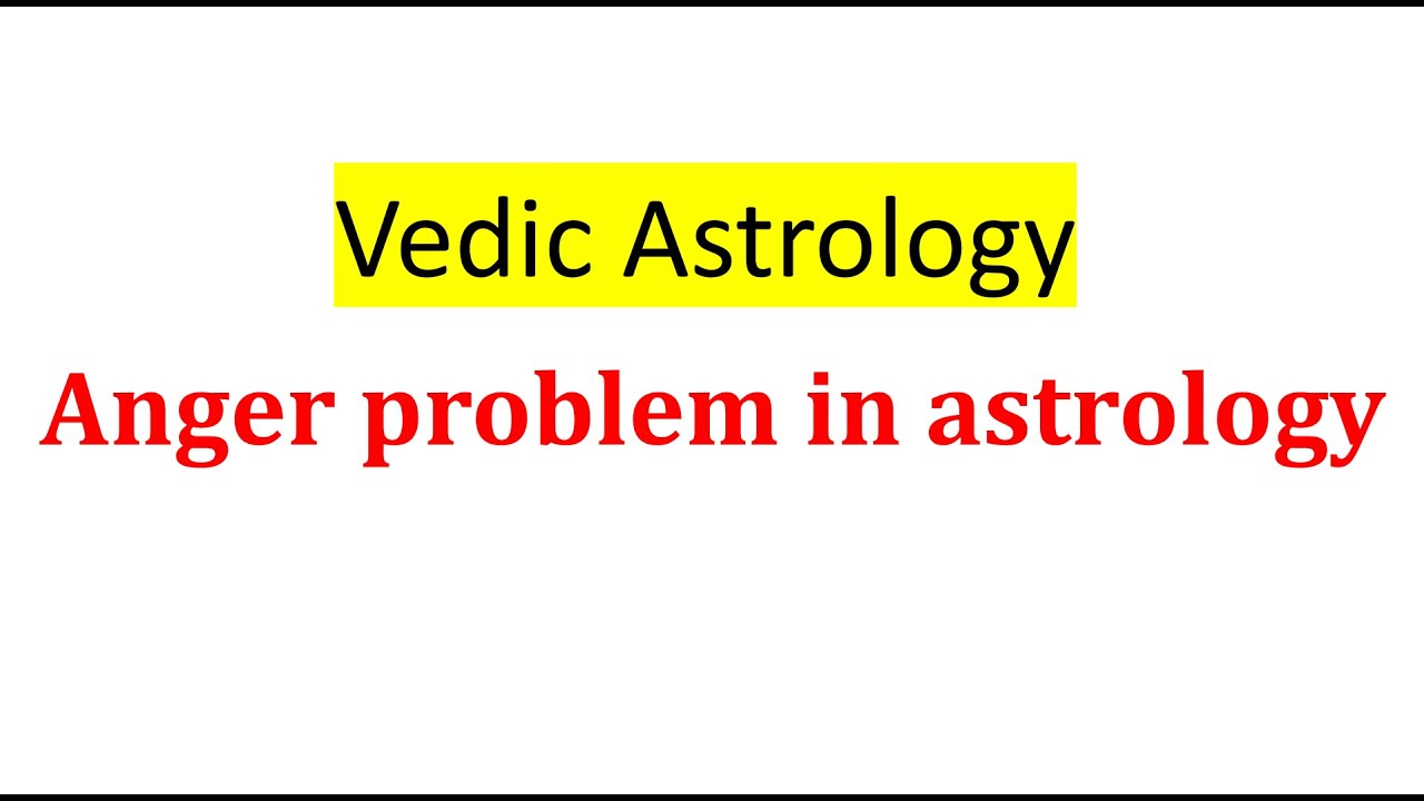 Проблемы с гневом в астрологии