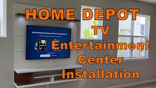 Home Depot Entertainment Center Installation