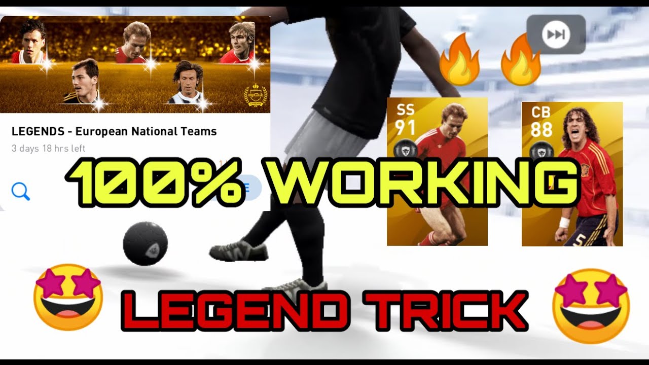 100% WORKING LEGEND TRICK IN EUROPEAN LEGENDS BOX DRAW|PES 2020 MOBILE||