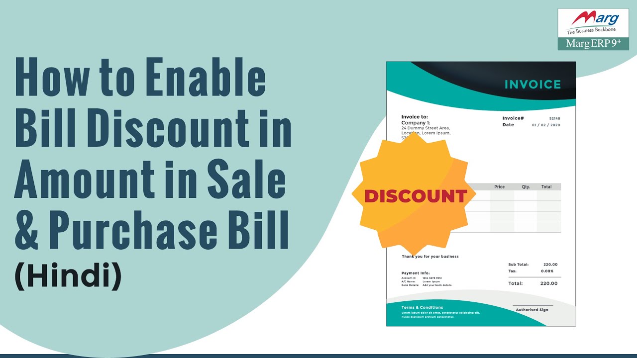 How To Enable Bill Discount In Amount In Sale Purchase Bill Hindi 