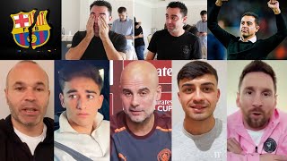 🥺 Barcelona Players Emotional Message &amp; Reaction to Xavi leaving Barcelona