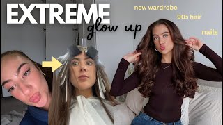 glow up with me! - 90s hair cut, full new wardrobe + more