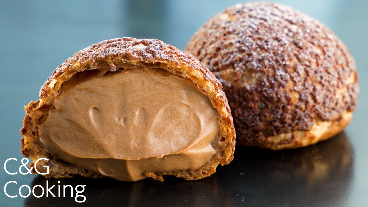 チョコクッキーシュークリーム | お菓子作り クッキーシュー スイーツ