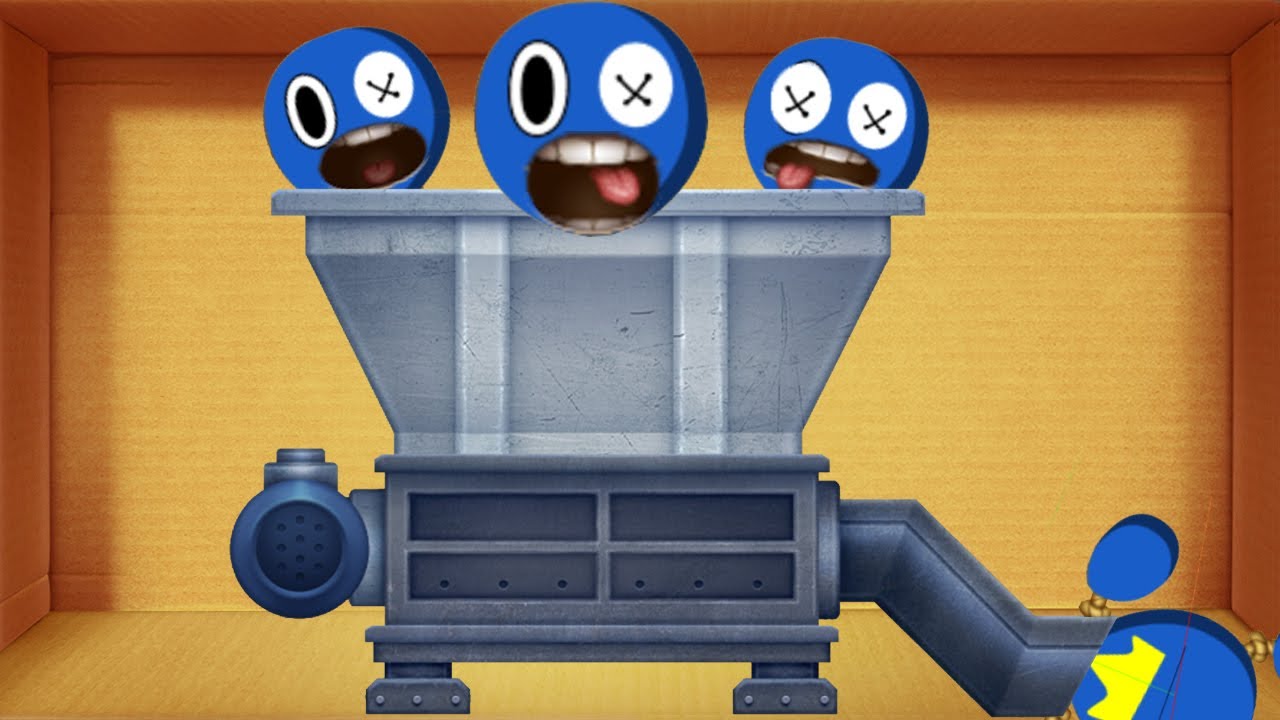 Rainbow Friends vs Shredding Machine - Kick The Buddy Newest Update Part 2