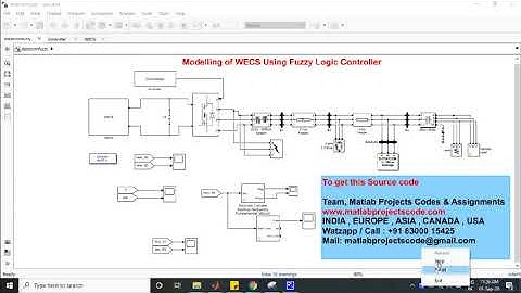 Modelling of WECS Using fuzzy logic controller and DSTATCOM www.matlabprojectscode.com