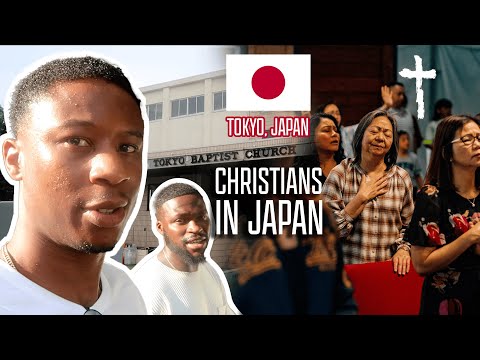 TRYING A JAPANESE CHRISTIAN CHURCH IN TOKYO 東京の日本キリスト教会内部 