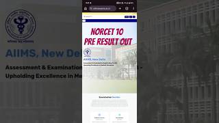 norcet 10 result out #exam #result #norcet10 #nursingofficer #trending