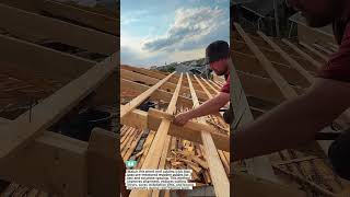 Roof Cutting Trick#constructionhack #woodworking #diy #builder #tools #productivity