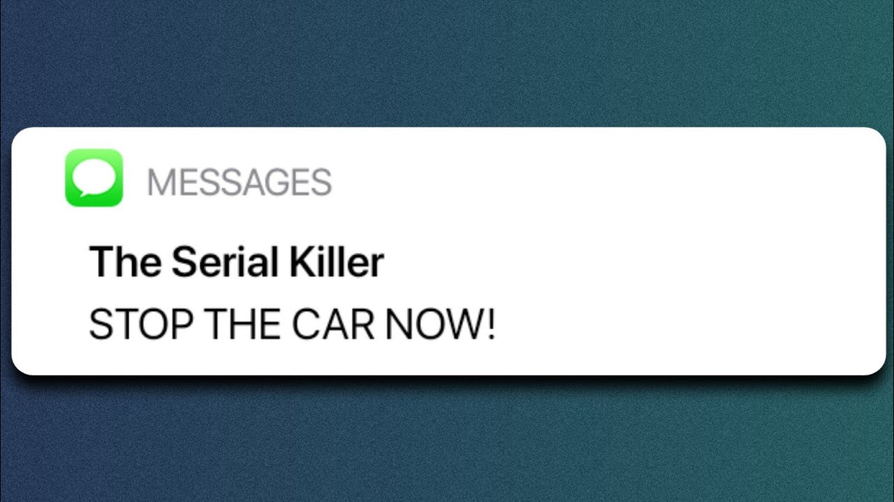 When You're Being Followed By A Car ~ THE SERIAL KILLER EP 1 ~ Scary Texty Stories
