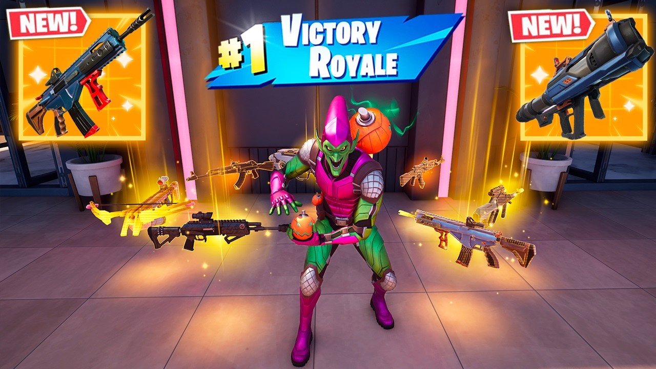 GREEN GOBLIN vs NEW MYTHIC'S CHALLENGE (NEW!! Fortnite Chapter 7 Season 1)