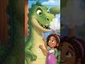Village girl and dianasour #foryou #viral #cartoon #story #reels #usa