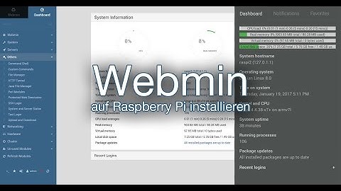 Webmin als Webinterface auf dem Raspberry Pi installieren