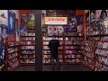 Inside SLASHBACK VIDEO 80’s / 90’s Horror Video Rental Store immersive exhibit and themed photo ops 
