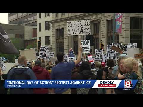 Anti-ICE protest in Portland part of National Day of Action