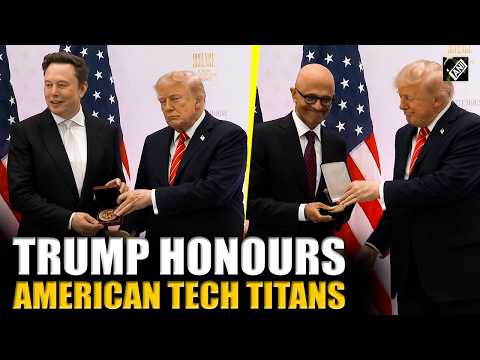 Trump honours America’s Tech Elite as Musk, Huang, Brin & Nadella receive Prestigious Awards