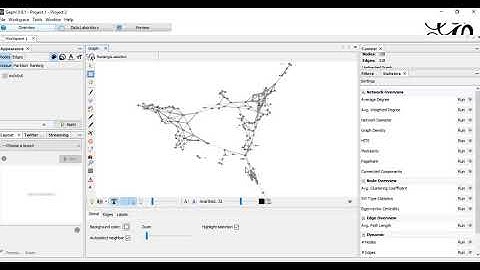 Gephi-Selecting a node in data view
