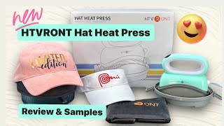 HTVRONT Hat Heat Press ❤️Unboxing, Review, & Samples
