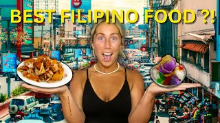 Trying Authentic FILIPINO Food!! 🇵🇭 Lechon and Halo Halo Dessert