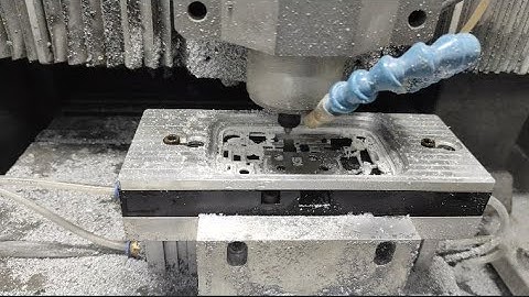 CNC Working Process. CNC 3 Axis Mill Machining Electronics - Phone case Maker