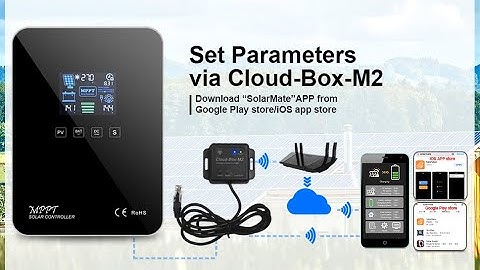 How to remote cloud monitoring via Cloud-Box-M2    [WiFi module cloud APP monitoring   +  MPPT 60A ]