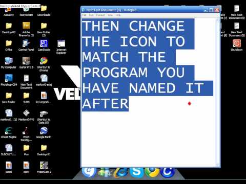 how to make a prank shutdown icon