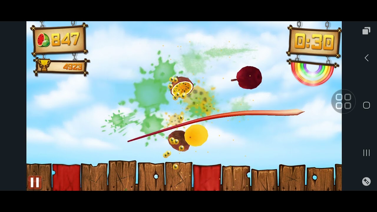 Fruit Ninja Vs Skittles Gameplay YouTube