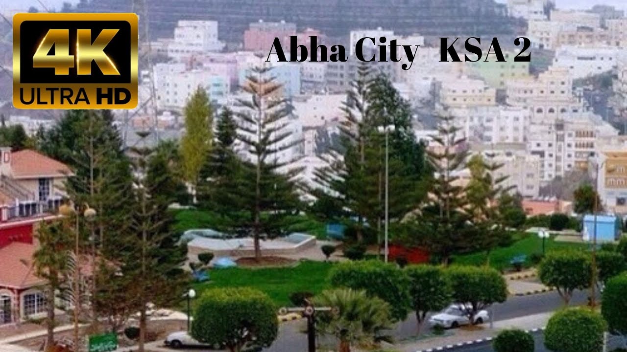 Driving Downtown - Abha City 4K - KSA